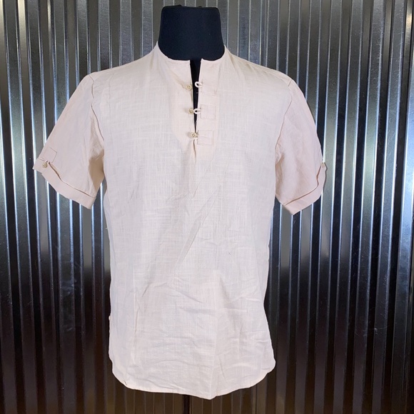 BOHO Other - BOHO Men's Collarless Shirt